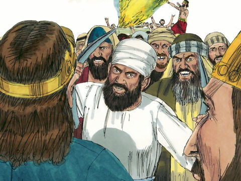 ‘Go,’ they answered, ‘for the Lord will give it into the king’s hand.’ Their leader, Zedekiah, who had made iron horns, declared, ‘The Lord says you will gore the Arameans until they are destroyed.’ Jehoshaphat was not convinced and asked, ‘Is there no longer a prophet of the Lord we can ask?’ – Slide 7