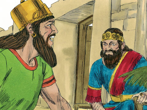 ‘There is still one prophet of the Lord known as Micaiah,’ Ahab answered, ‘but I hate him because he never prophesies anything good about me, but always bad.’ Jehoshaphat insisted Micaiah was summoned. – Slide 8
