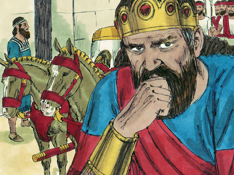 The battle was lost but Jehoshaphat returned safely to his palace in Jerusalem. – Slide 24