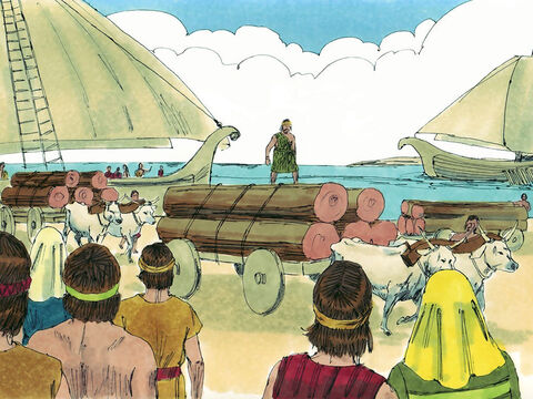 They built ships at Ezion-geber to sail to Tarshish. The ships set sail to open up routes for new trade. – Slide 19