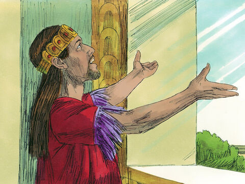 After the wicked reign of King Amon, King Josiah was crowned king. He loved and obeyed the Lord. – Slide 1