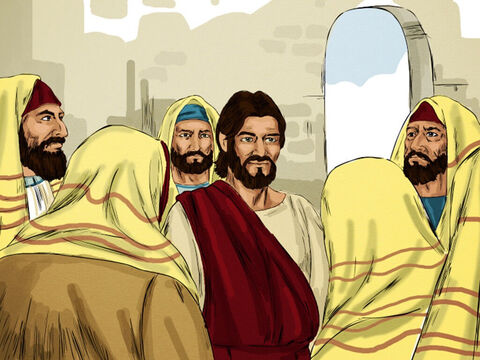 The Jewish leaders hunted Jesus down to attack him for breaking one of their Sabbath day rules. – Slide 9