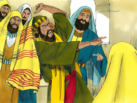 Among those in the synagogue was a man who was possessed by an evil spirit. As Jesus was speaking he got up and started shouting, ‘ Go away! We want nothing to do with you, Jesus from Nazareth. You have come to destroy us. I know who you are—the Holy Son of God.’ – Slide 3