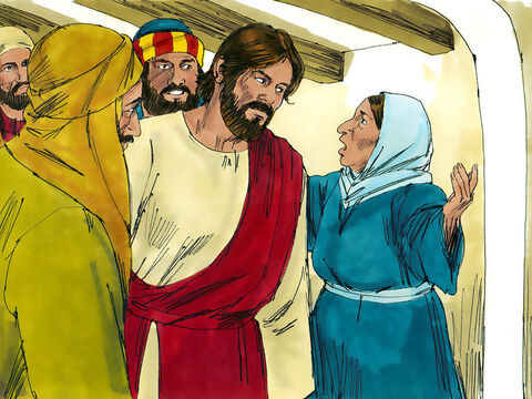 Jesus left the synagogue and went to the home of Simon (later called Peter). Now Simon’s mother-in-law was suffering from a high fever, and they asked Jesus to help her. – Slide 7