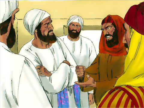 The chief priests and the teachers of the law and the leaders plotted how they could kill Jesus. – Slide 5