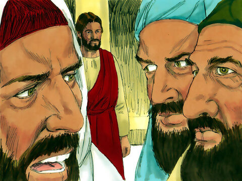 Some Pharisees and supporters of Herod came up with a plan to trick Jesus into saying something that would so upset the Romans they would put Him to death. They sent spies, pretending to be sincere listeners, to ask Jesus a question. – Slide 4