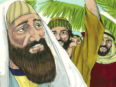 Some of the Pharisees in the crowd said to Jesus, ‘Teacher, tell your disciples to stop shouting.’ – Slide 10