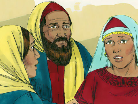 Lazarus lived in Bethany with his two sisters Mary and Martha. – Slide 1