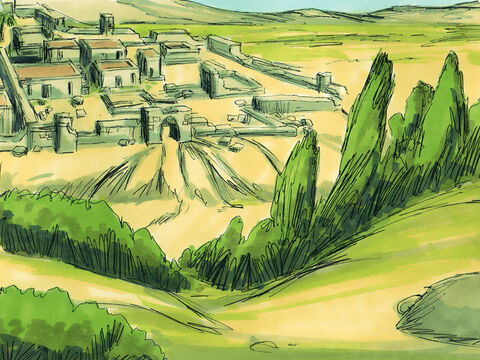 Bethany was two miles (3km) from Jerusalem. Jesus often stayed at their home when He was in the area. – Slide 2