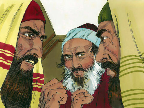 The Jewish leaders who were with Mary and saw this miracle believed that Jesus was the Messiah, the Son of God. However the Chief priests and Pharisees in Jerusalem publicly announced that anyone seeing Jesus must report Him immediately so that they could arrest Him. – Slide 14
