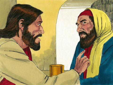 Jesus knew what His host was thinking. ‘Simon,’ He said to the Pharisee, ‘I have something to say to you.’‘All right, Teacher,’ Simon replied, ‘go ahead.’ – Slide 6