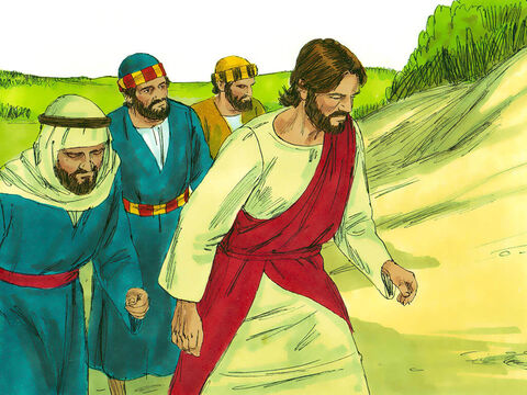 Jesus and His disciples were on the way to Jerusalem and had reached the border between Galilee and Samaria. – Slide 1