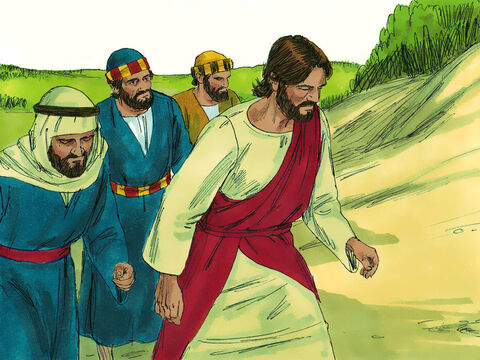Jesus took Peter, James and John and led them up a high mountain to pray. They were all alone. – Slide 1