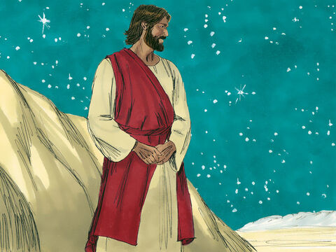 Jesus began praying. – Slide 2