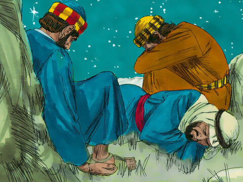 But the disciples were very sleepy. – Slide 3