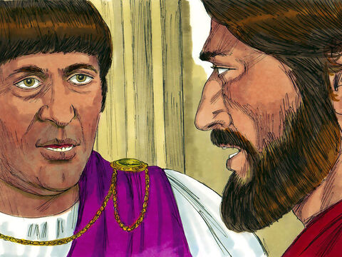‘Are you the King of the Jews?’ Pilate demanded. ‘You have said so,’ Jesus replied. – Slide 2