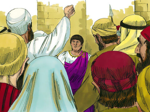 But the chief priests and elders incited the crowd to shout, ‘Crucify Him! Crucify Him!’ – Slide 12