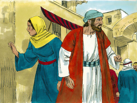 After a frantic search they realised Jesus was not with their relatives or friends. Immediately they set off back to Jerusalem to find Him and searched the city for three days. – Slide 5