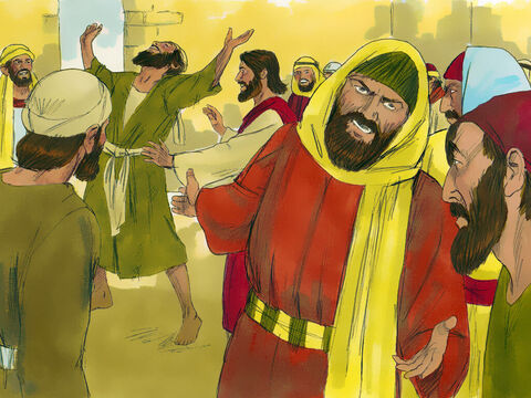 But the Pharisees and the teachers of the law were furious and began to plot what they might do to Jesus – Slide 11