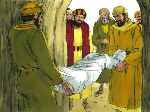 When John’s disciples found out he had been executed they came to Herod’s fortress near the Dead Sea to collect John’s body and bury it. – Slide 12