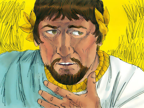 Later, when Herod heard about the miracles that Jesus was performing he was terrified that Jesus might be John the Baptist who had come back to life. However, John had finished his work of preparing the way for Jesus. Jesus said of John, ‘Among those born there has been no-one greater than John the Baptist.’ (Matthew 11 v 11). – Slide 13