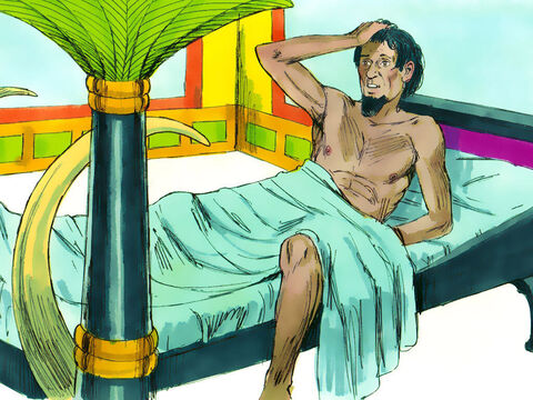 Two years after Pharaoh pardoned the cupbearer he had a strange dream and then woke up. He went back to sleep and had another strange dream. – Slide 1