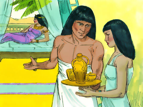 Potiphar’s wife did not give up. Every day she spoke to Joseph but he refused to have an affair with her. He even took steps to avoid going near her. – Slide 7