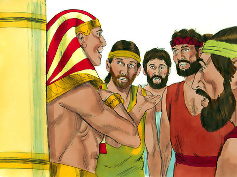  ‘I am Joseph, your brother, whom you sold as a slave,’ he announced. The shocked brothers were speechless. – Slide 14