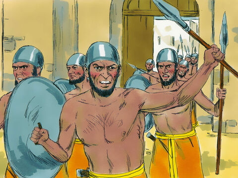 But men of Ai chased the Israelites from the town gate, killing about thirty-six as they retreated in defeat. – Slide 5