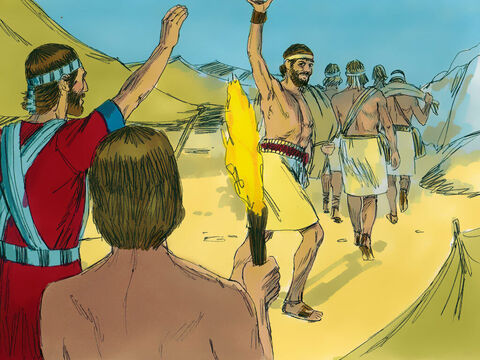 Joshua chose 30,000 of his best warriors and sent them out at night. The plan was to hide behind the town. Another group would attack from the front then run away as they had done before when the enemy were drawn out of their town. Then those hiding in ambush would take the town. – Slide 3