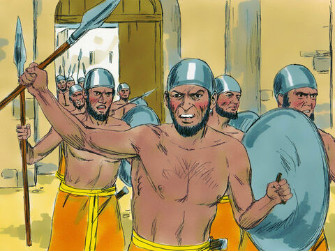 When the king of Ai saw the Israelites across the valley, he and all his army hurried out early in the morning and attacked them. He didn’t realize that an ambush had been set.  – Slide 5
