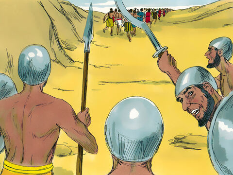 Joshua and the Israelite army fled toward the wilderness as though they were badly beaten. – Slide 7