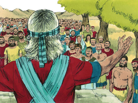 Joshua called together the troops from the tribes of Reuben, Gad and Manasseh living east of the Jordan. ‘You have obeyed the Lord in every order I have given you,’ Joshua told them. ‘Even though the campaign has lasted a long time you have not deserted the other tribes. Now go and live in the land Moses promised you on the east of the river Jordan and continue to obey the Lord your God.’ – Slide 11