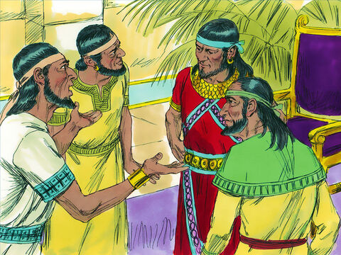 In the city of Gibeon and the nearby towns of Kephirah, Beeroth, and Kiriath-jearim the people met in fear wondering what to do. They knew God had told the Israelites not to make treaties with anyone in Canaan but destroy all those living in the land because of their wickedness. Instead of joining those gathering to fight the Israelites, the Gibeonites came up with a devious plan to save their lives. – Slide 3