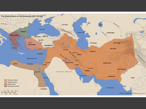 The Greek Empire of the Seleucids (200-139BC). – Slide 10