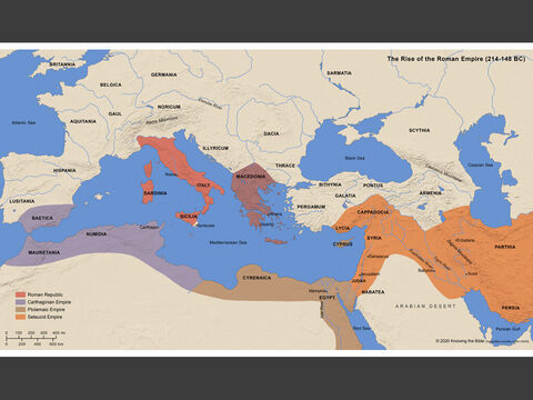 The Rise of the Roman Empire (214-148BC). – Slide 11