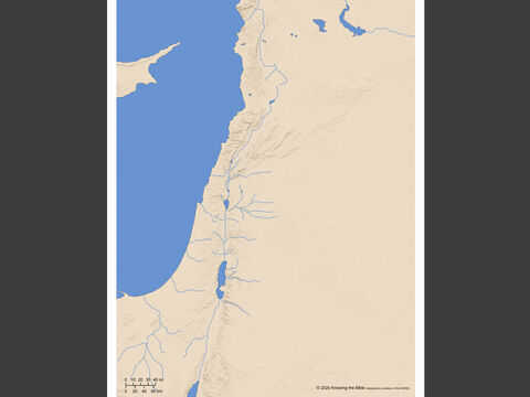 Blank map of Israel and Syria. – Slide 2