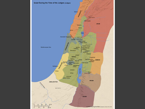 Israel during the time of the Judges. – Slide 11