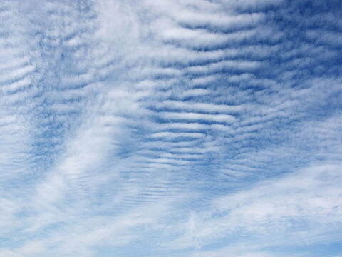 Striped cloud formations. – Slide 18