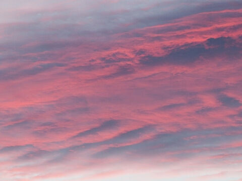 Red sunset clouds. – Slide 8