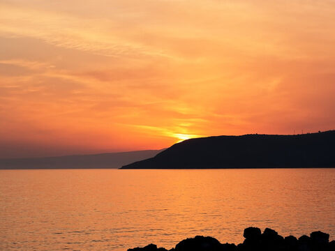 Greece sunset. – Slide 17