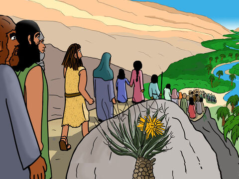 Many followed John down to the Jordan River to be baptised. – Slide 6