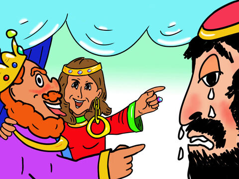 The King of part of Israel was called Herod Antipas. King Herod fell in love with Herodias, the wife of his brother Philip. Herodias left Philip to marry Herod. Philip was very sad, but Herod and Herodias were very happy. – Slide 17