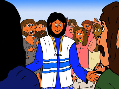 Jesus told them to tell John what they saw. ‘Greet John and tell him that the lame walk, the blind see, the deaf hear and that the poor hear good news.’ – Slide 23