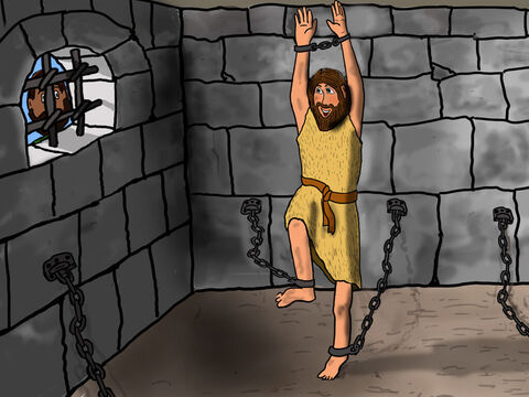 When they reported back to John in prison, he was happy to learn that Jesus had the power of God to tell the good news and heal the sick. All he had said about Jesus being the Saviour of the world was true. – Slide 24