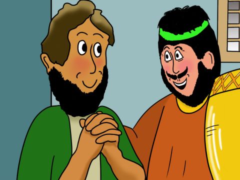 Governor Sergius heard about Paul and Barnabas and invited them to see him. – Slide 14