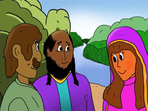 They went outside the city to pray to God and met, among other people, a woman named Lydia. – Slide 2