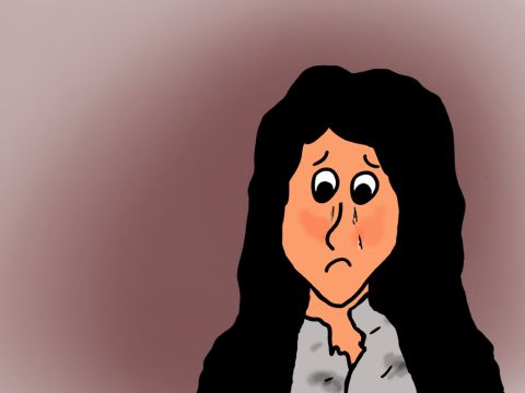 In the Bible, it says that in the city there was a poor, lonely girl. – Slide 4