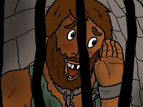 The other prisoners listened with great interest and could hardly believe what they were hearing. – Slide 19