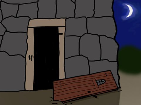 All the doors and chains in the prison came loose. – Slide 24